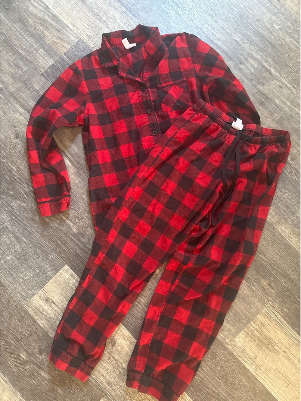 Wondershop Women's flannel Buffalo Plaid Sleepwear Pajama Set XS